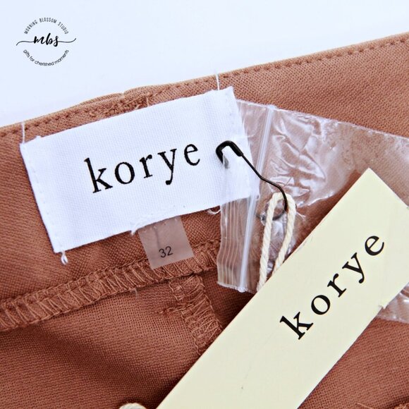 NWT Korye Mid Rise Straight Leg Dress Pants Tan Women US XL, 16 - Picture 9 of 10